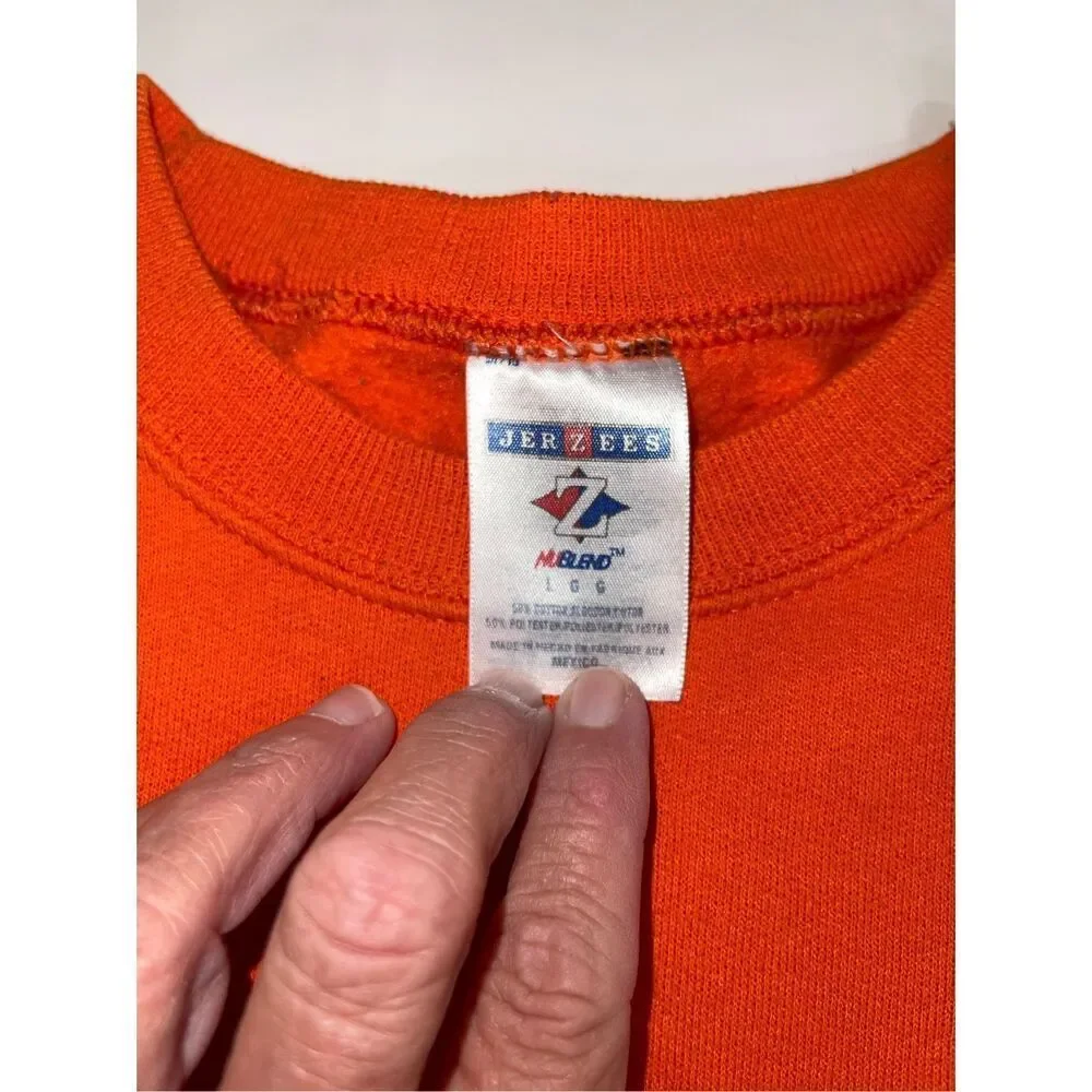 Vintage Jerzees Auburn University Tigers Pullover Sweatshirt Crewneck Sz Large A